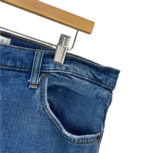 Abercrombie & Fitch The Mom High Rise Straight Leg Jean Size 16S Medium Blue - Picture 9 of 14